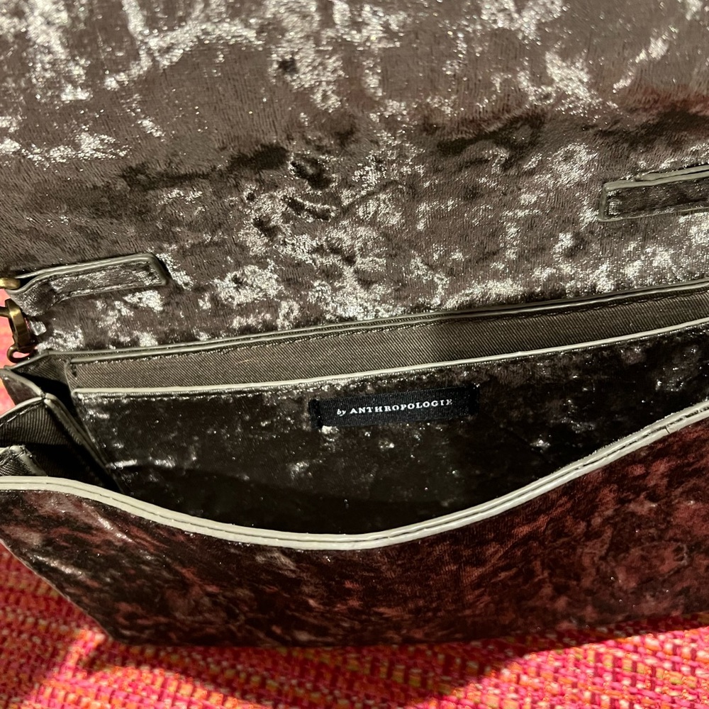 Anthropologie Green Velvet Purse - Picture 2 of 2